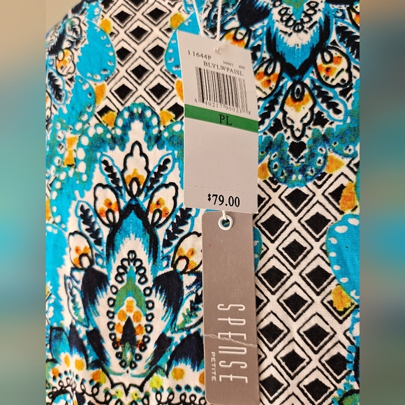 NWT Spense Women's Paisley Pattern Style  Petite Dress Size 10 - Picture 5 of 9